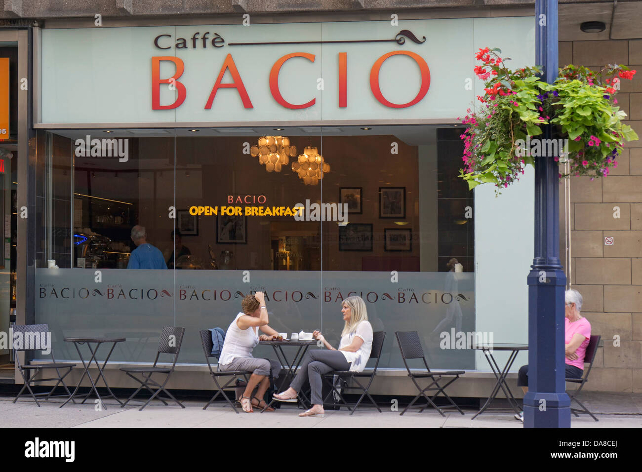 Caffe Bacio in Yorkville Stock Photo