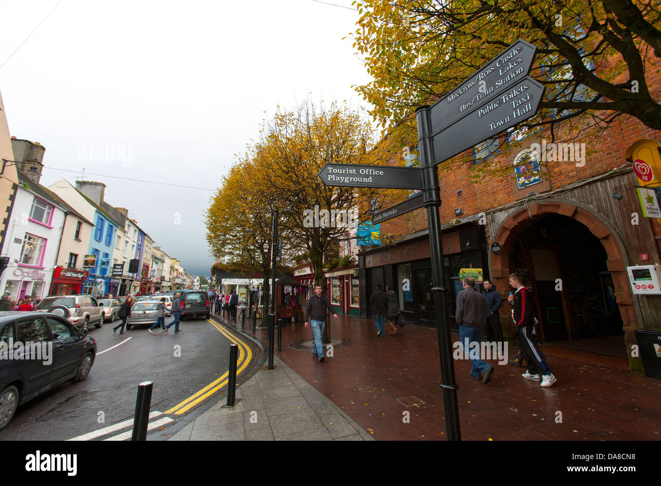 A view of the downtown areas of Killarney town in Co Kerry Republic of
