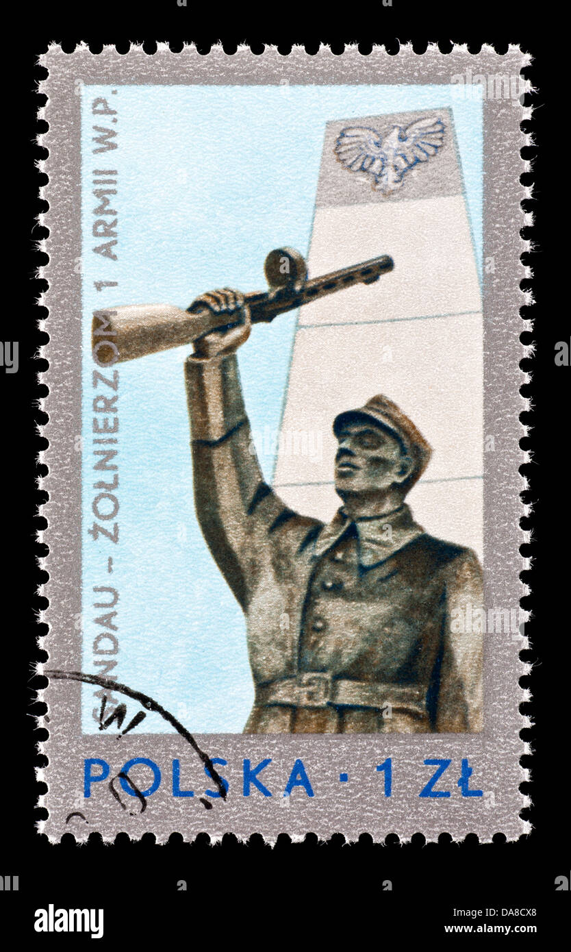 Postage Stamp From Poland Depicting The First Polish Army Monument By   Postage Stamp From Poland Depicting The First Polish Army Monument DA8CX8 