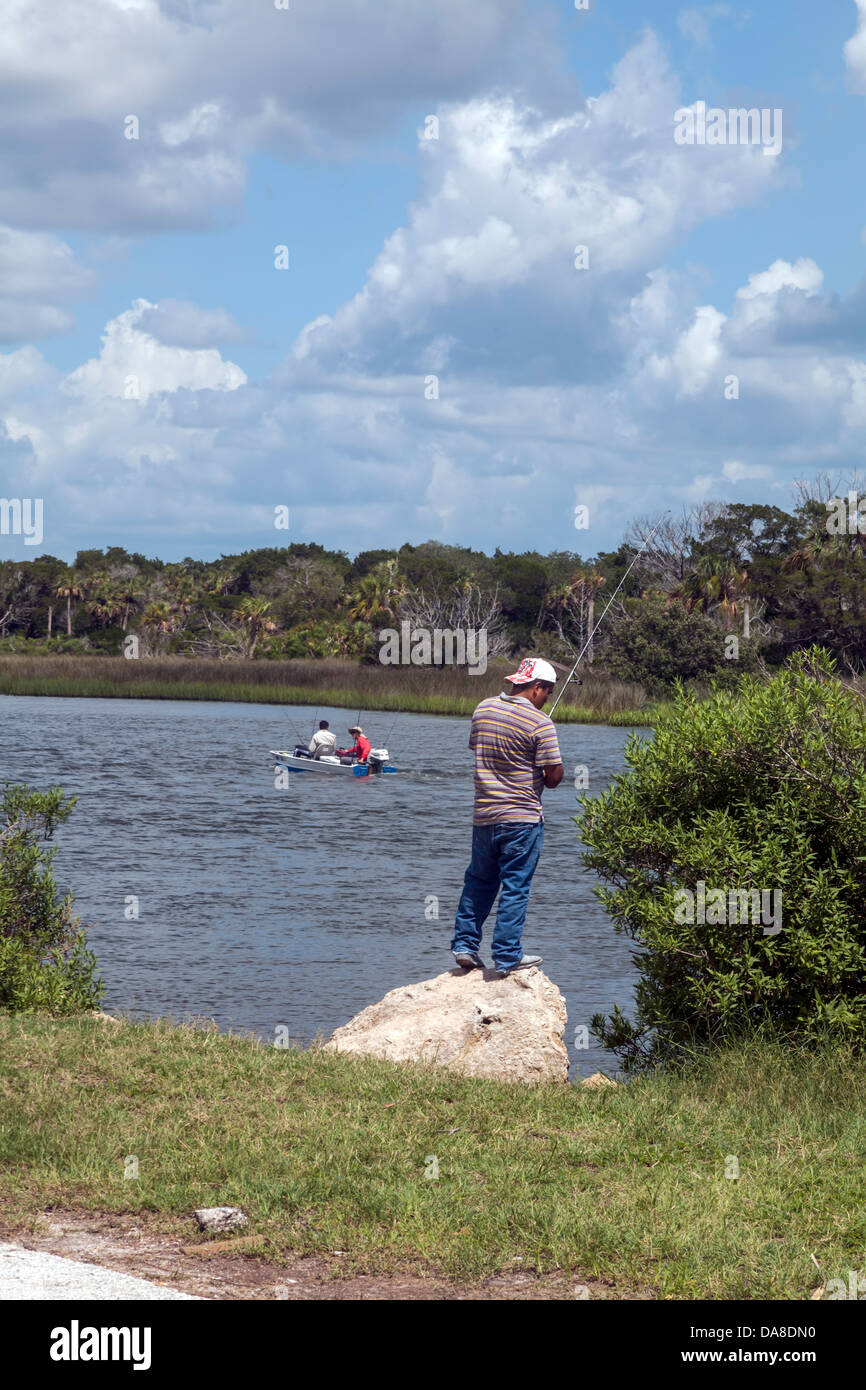 Two men fishing from a boat hi-res stock photography and images - Alamy