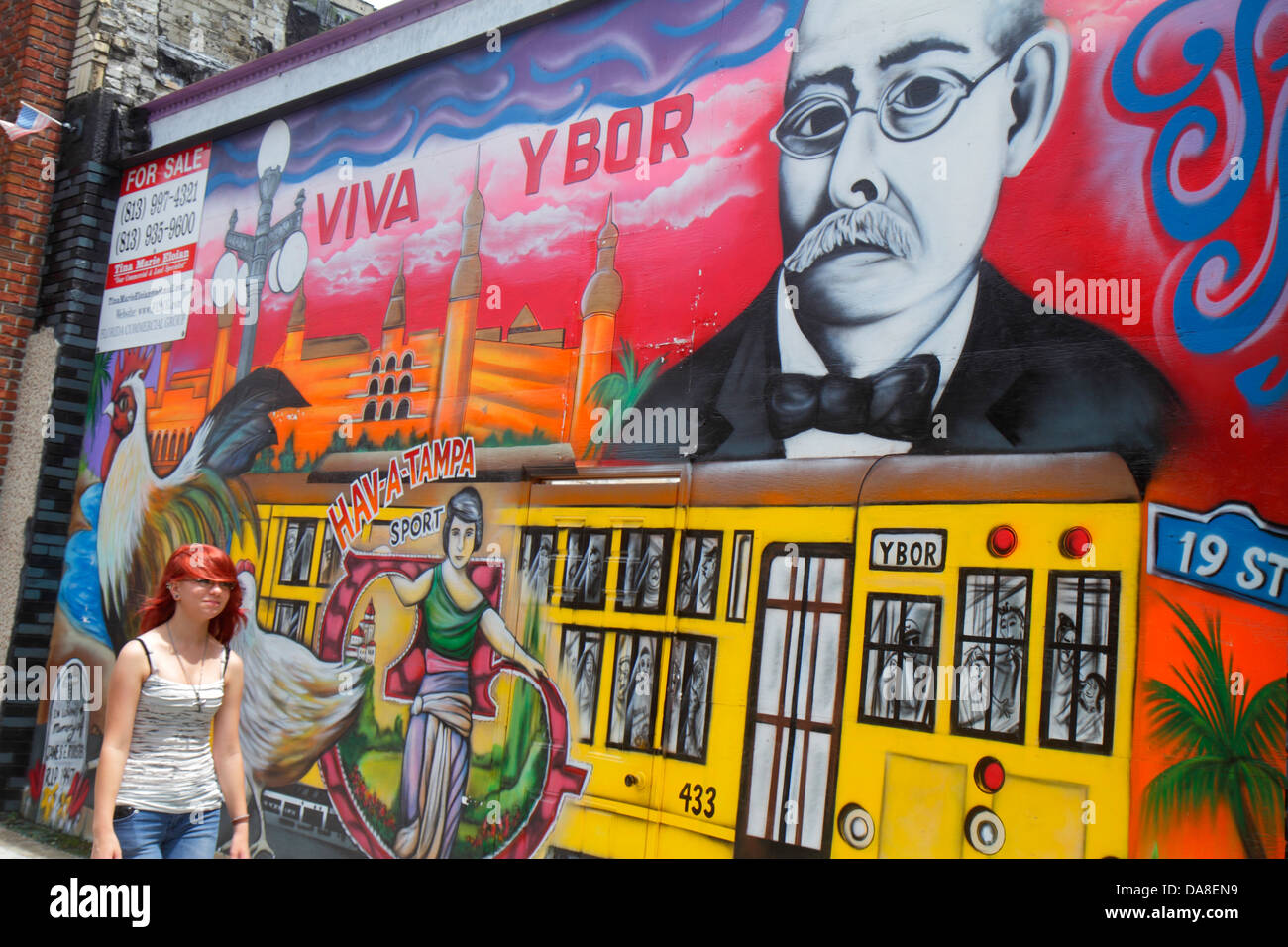 Tampa Florida Ybor City 7th Seventh Avenue mural art local history