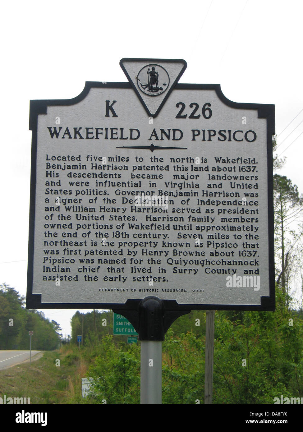 Wakefield va sign hires stock photography and images Alamy