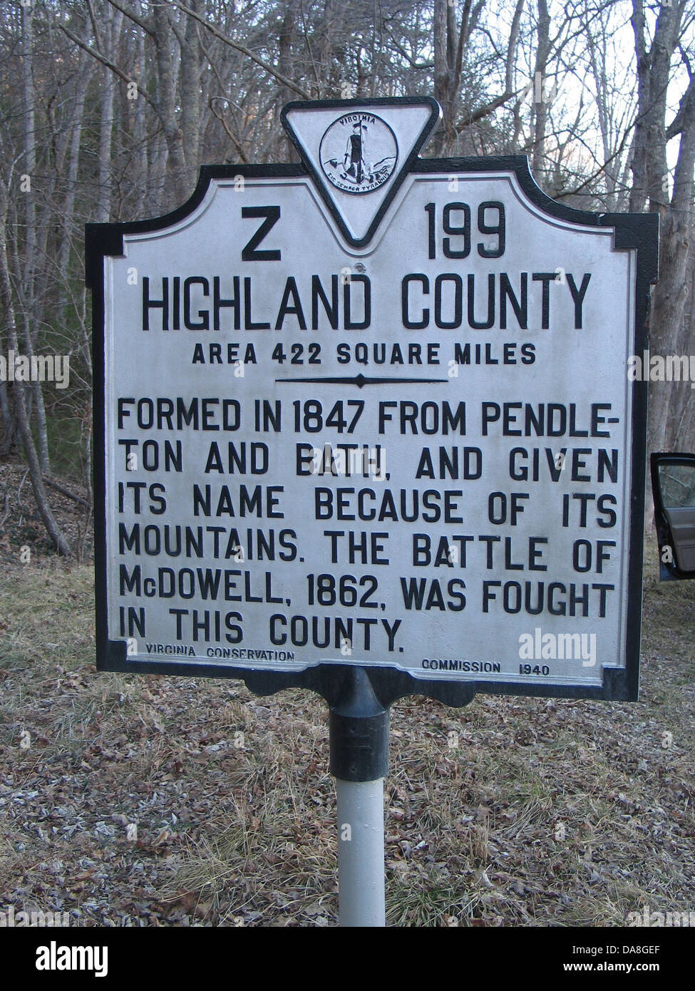 HIGHLAND COUNTY Area 422 Square Miles Formed in 1847 from Pendleton and Bath, and given its name