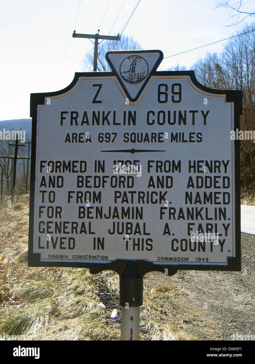 FRANKLIN COUNTY Area 697 Square Miles Formed in 1785 from Henry and