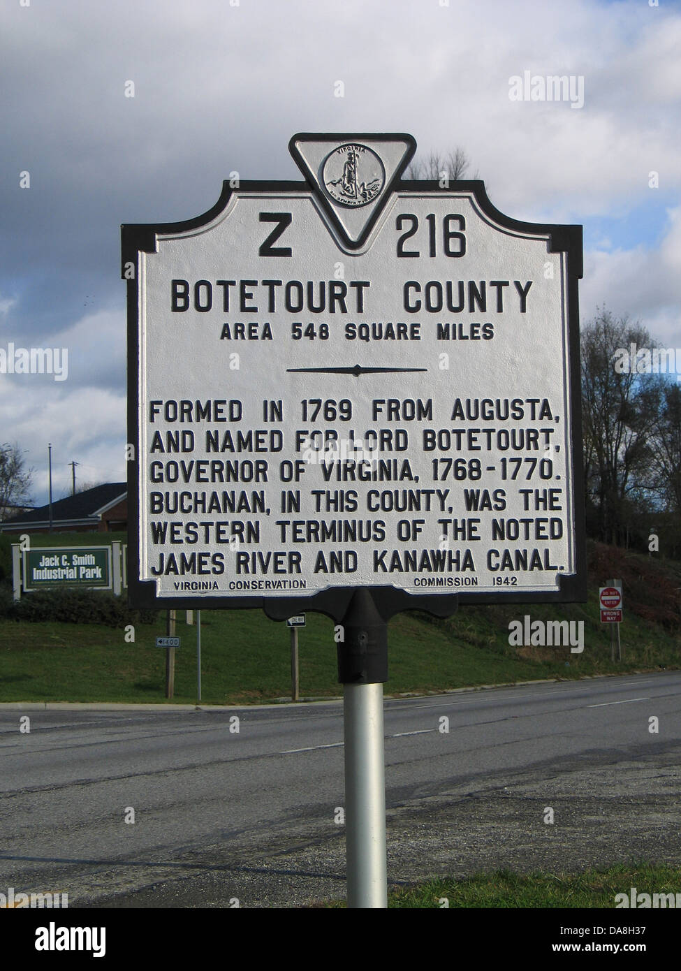 BOTETOURT COUNTY Area 548 Square Miles Formed in 1769 from Augusta, and