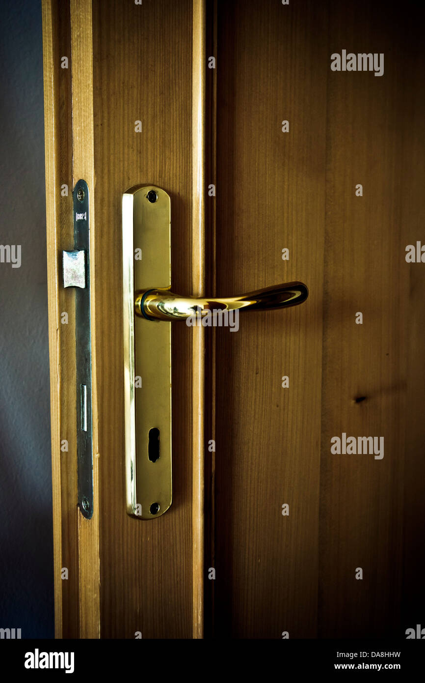 Partially open door Partially open door