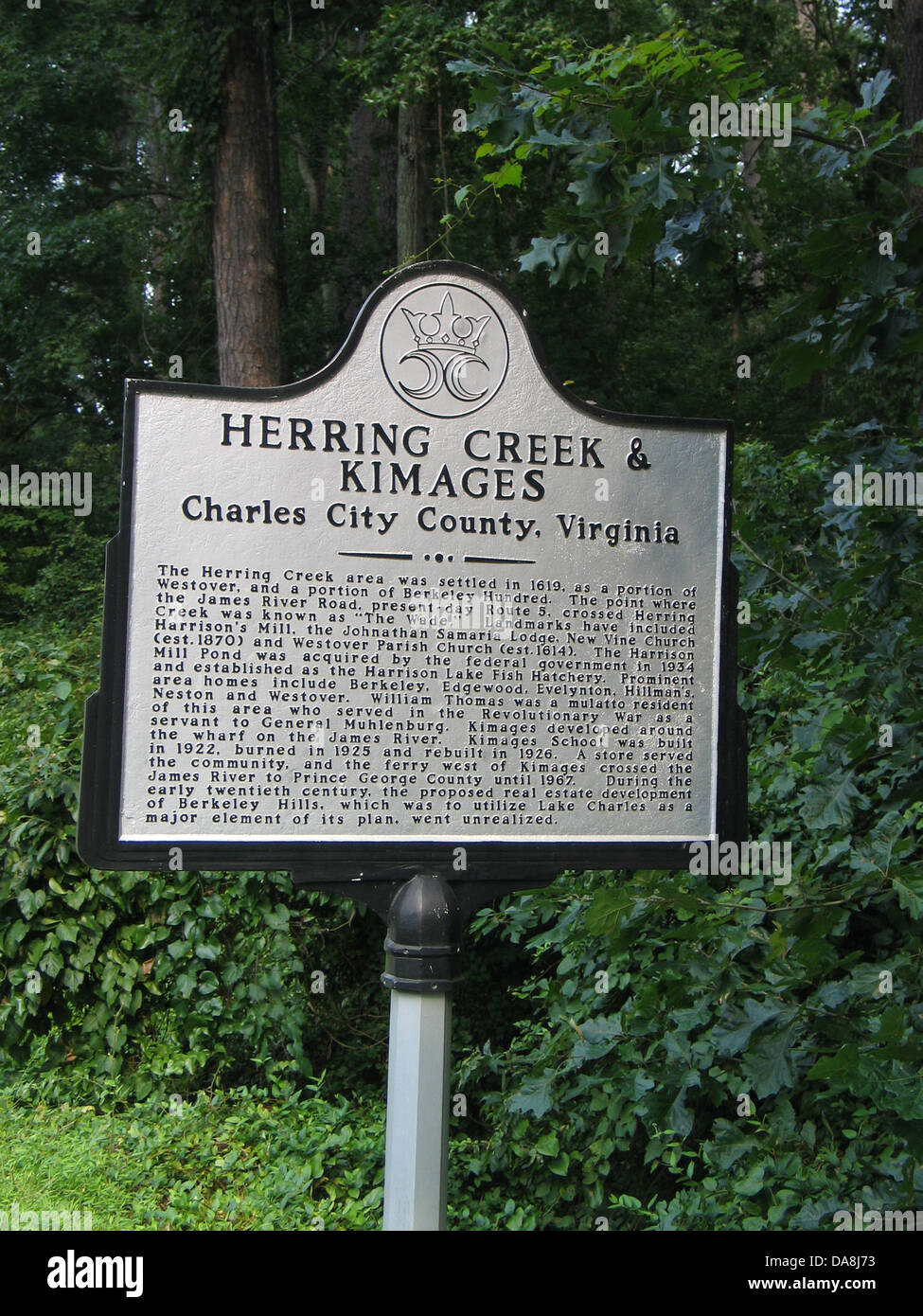 HERRING CREEK & KIMAGES The Herring Creek area was settled in 1619 as a
