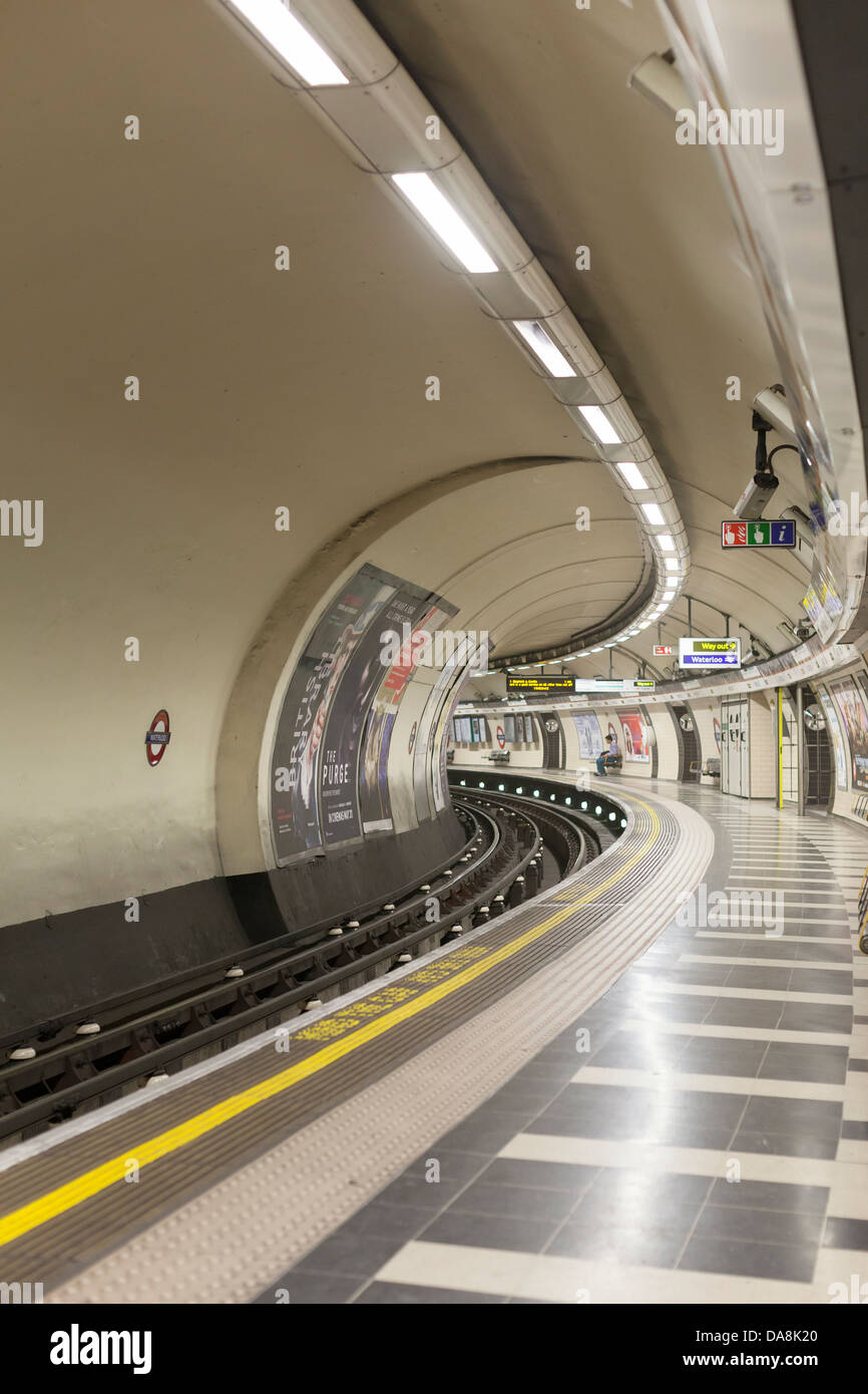 London underground platform, London, England Stock Photo