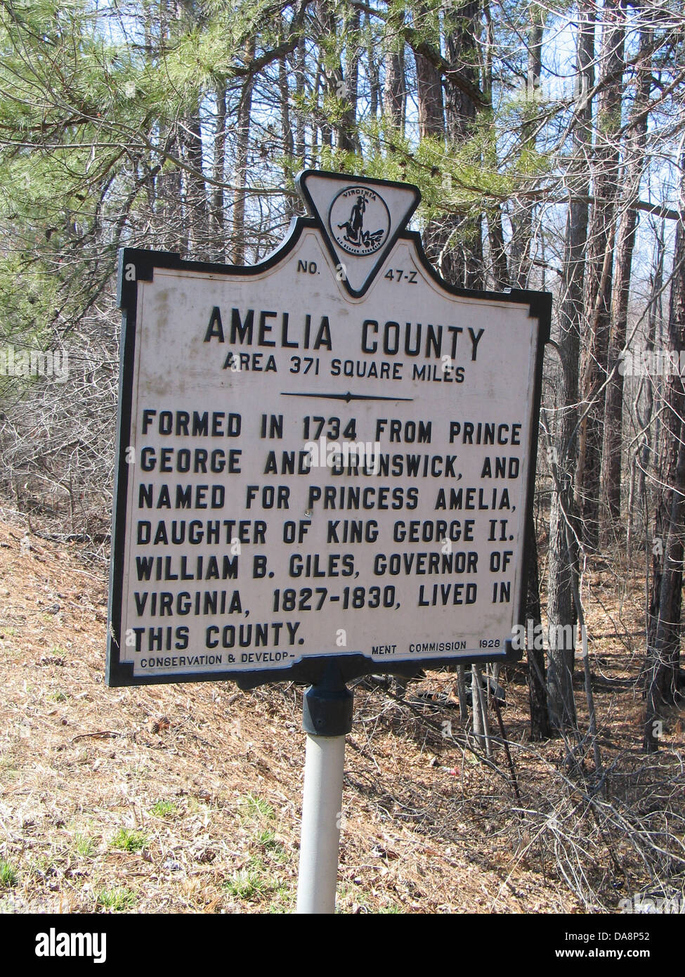 AMELIA COUNTY Area 371 Square Miles Formed in 1734 from Prince