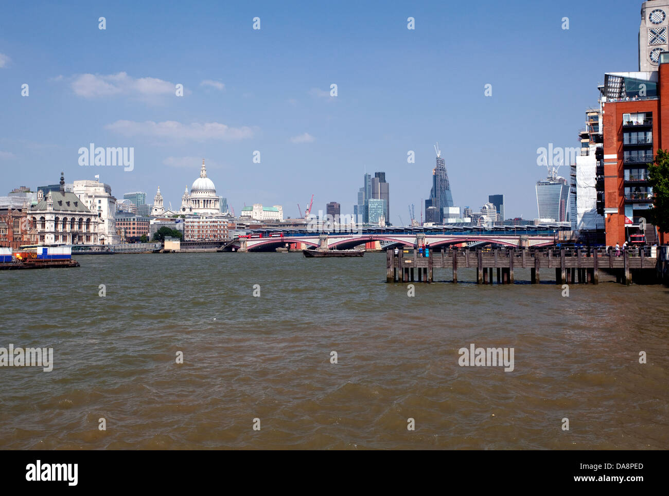 'Cheesegrater' and 'Walkie Talkie' join City of London skyline Stock Photo