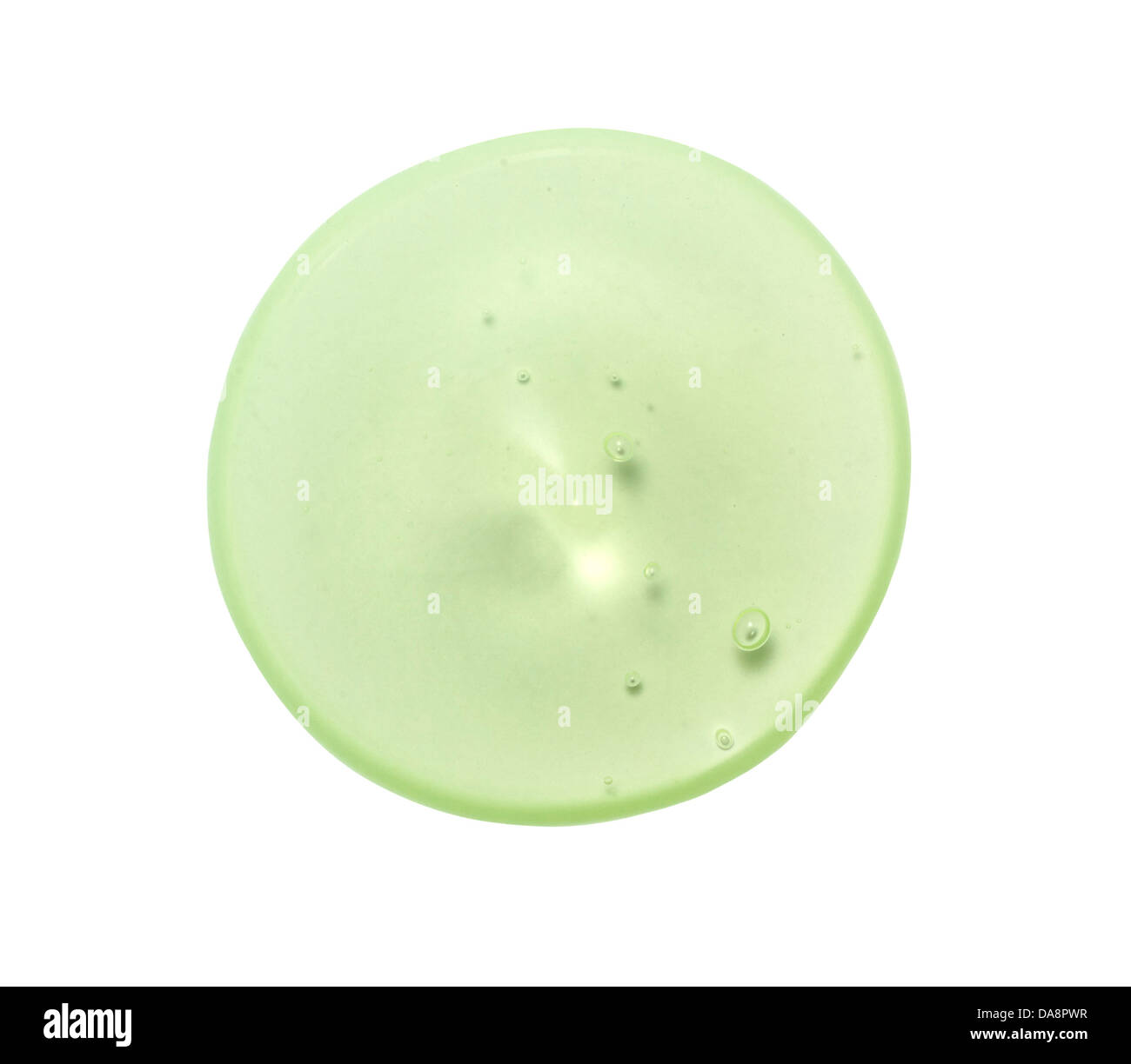 green beauty cream gel cut out onto a white background Stock Photo