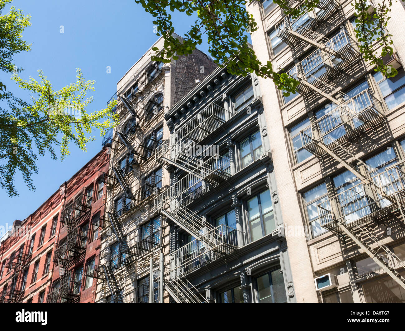 Building Facades, SoHoCast Iron Historic District, NYC Stock Photo Alamy