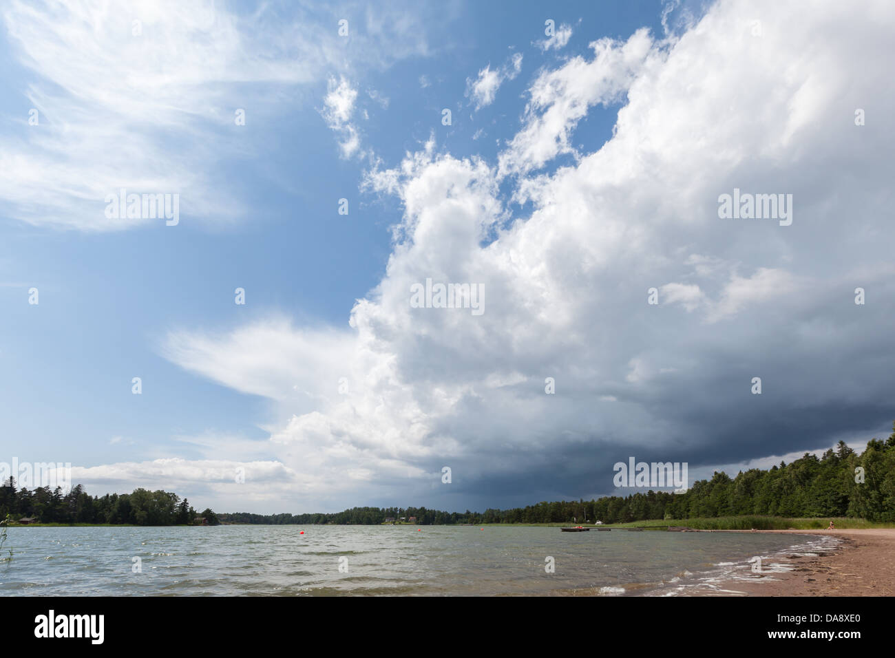 Clouds over the Baltic Sea Stock Photo