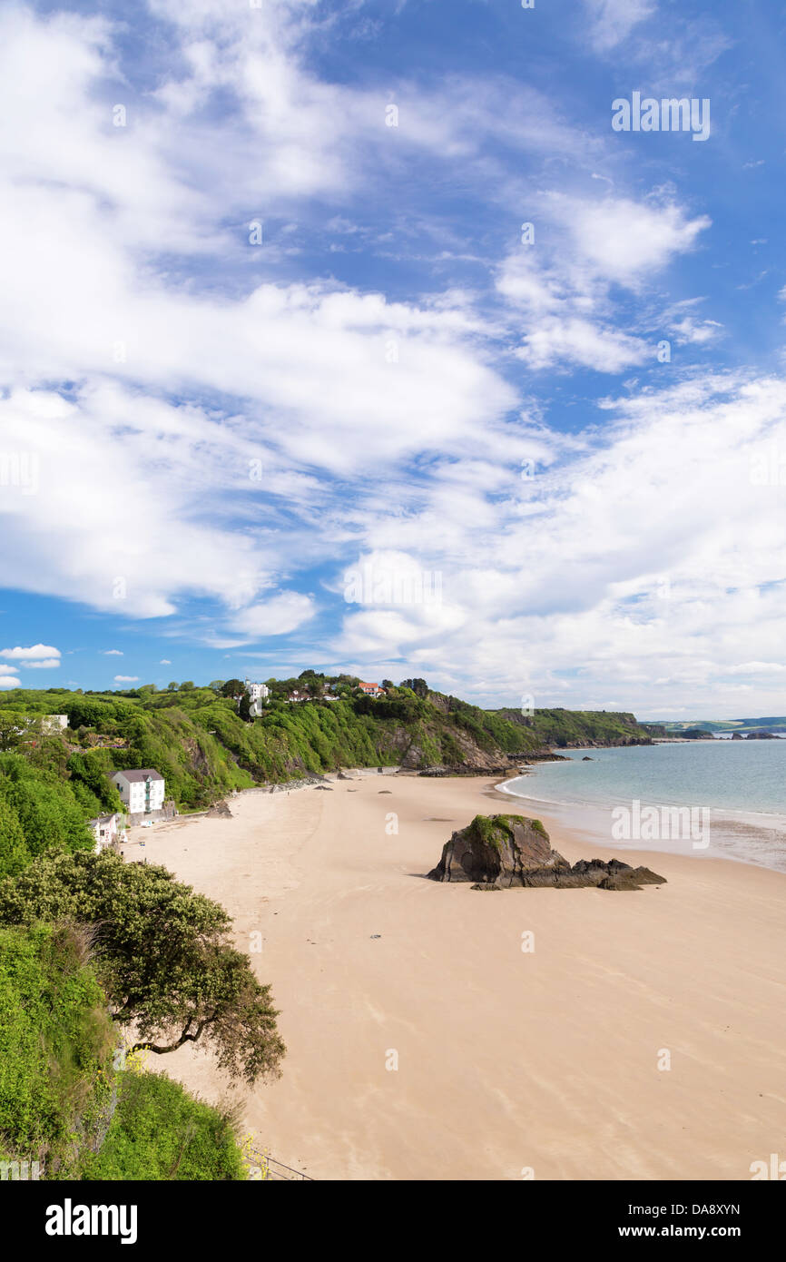 tenby East beach Pembrokeshire Wales Stock Photo