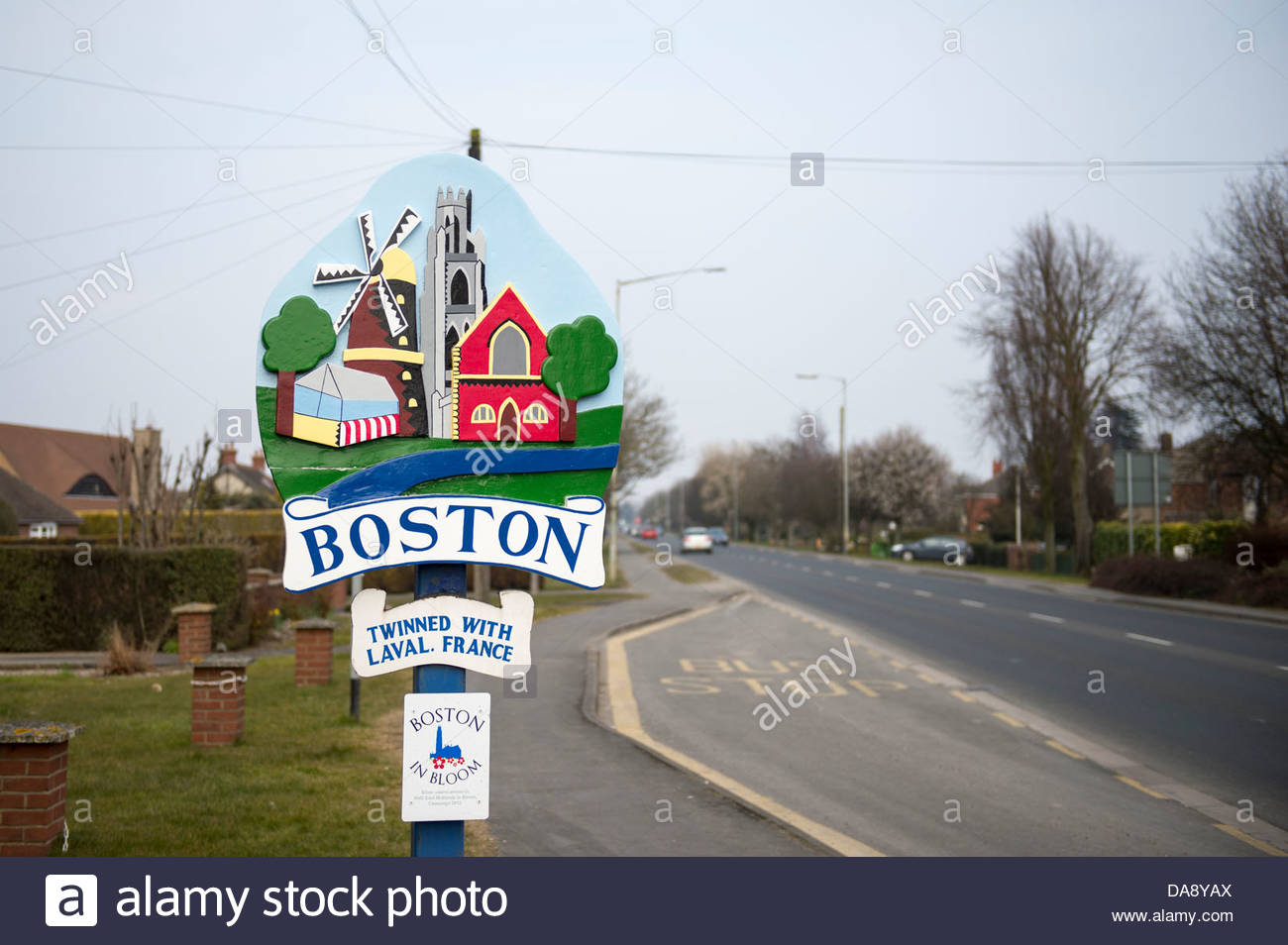 Boston Lincolnshire Sign High Resolution Stock Photography and Images