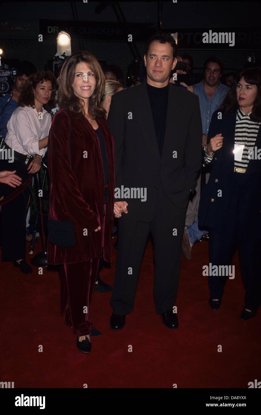 Tom hanks with wife rita wilson now and then 1995 k2740mr credit image