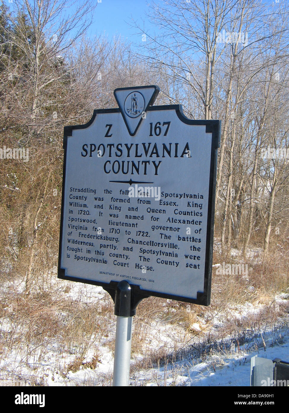 SPOTSYLVANIA COUNTY Straddling the fall line, Spotsylvania County was