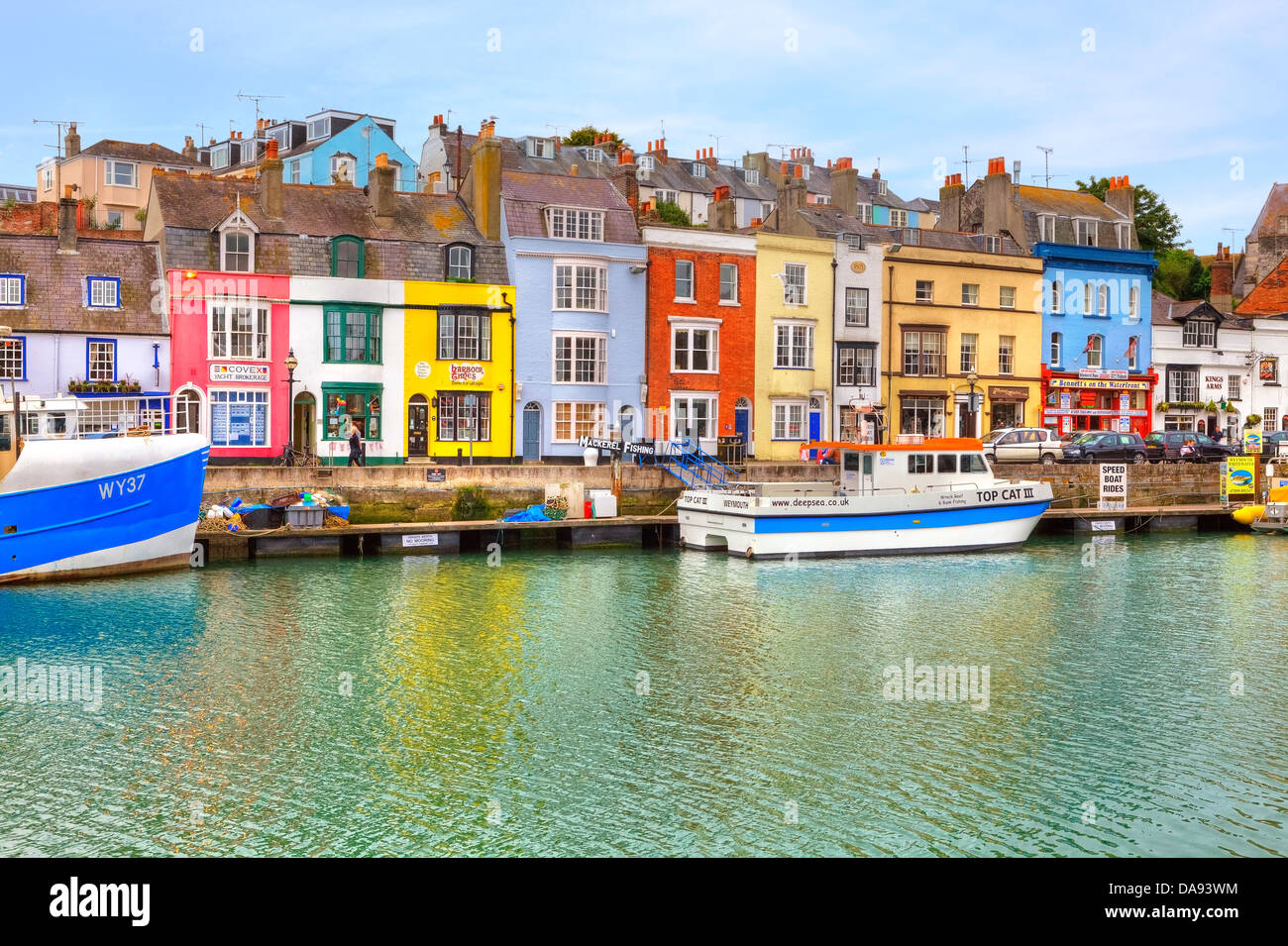 historic harbour of Weymouth, Dorset, United Kingdom Stock Photo