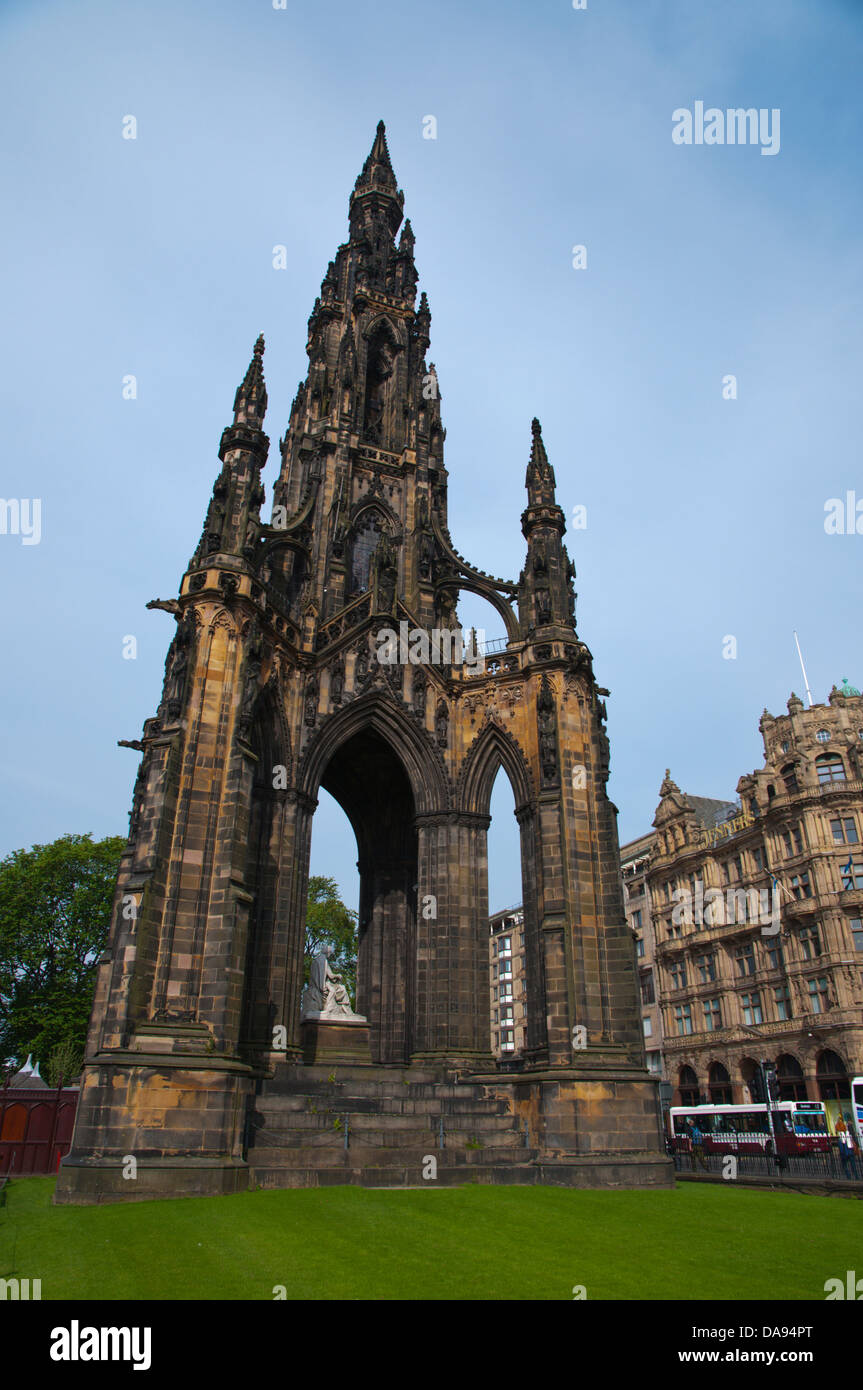 Walter Scott Monument in East Princes Street Gardens central Edinburgh Scotland Britain UK Europe Stock Photo