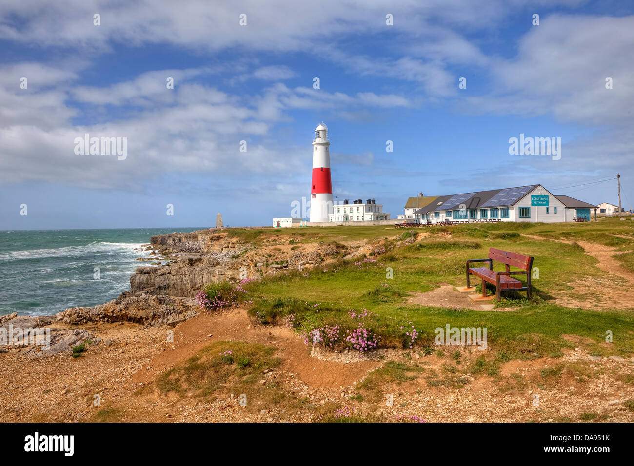 Portland Bill Lighthouse, Dorset, United Kingdom Stock Photo