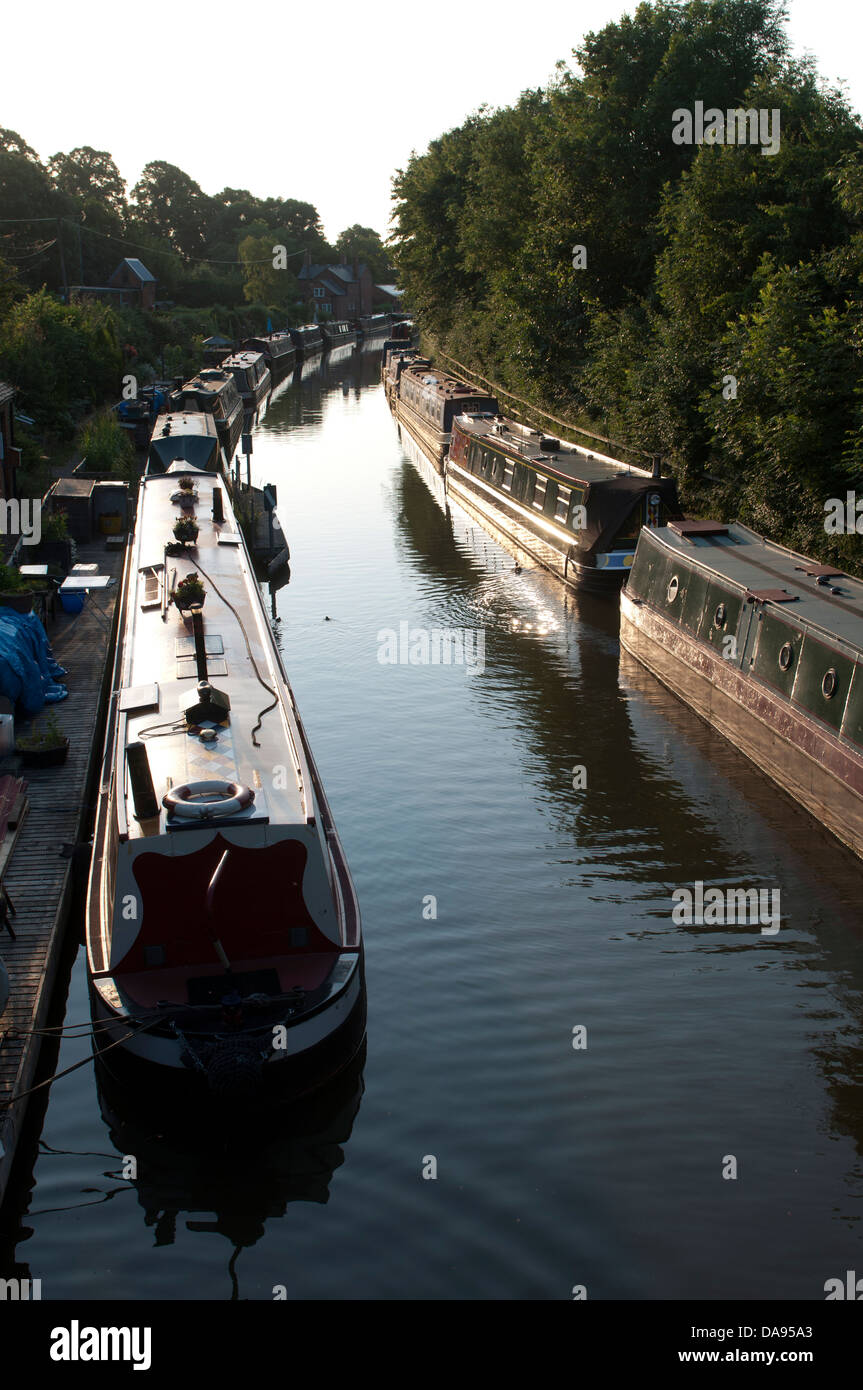 The Saltisford Canal Arm, Warwick, UK Stock Photo