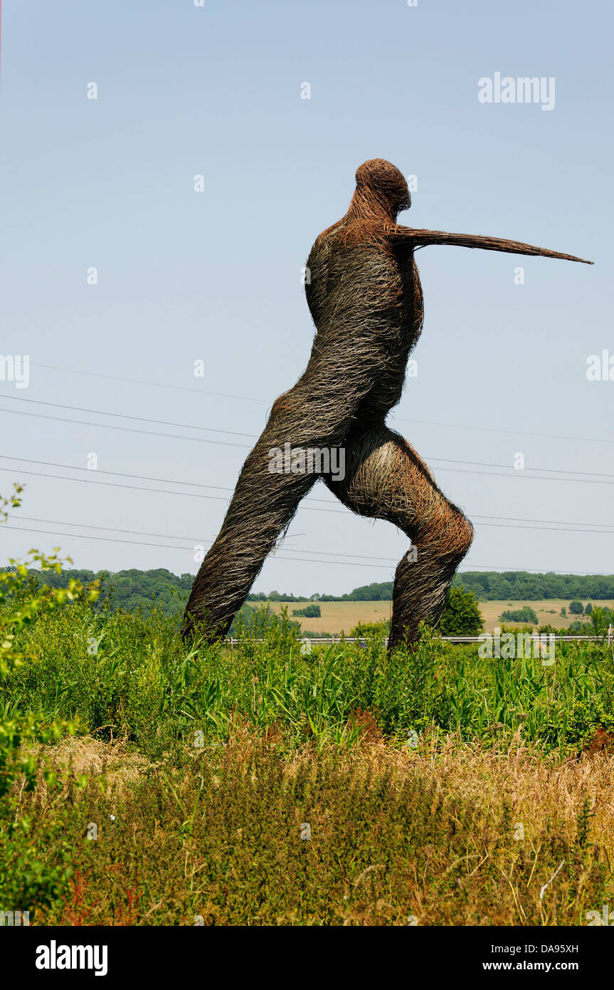 The Willow Man of Somerset Stock Photo
