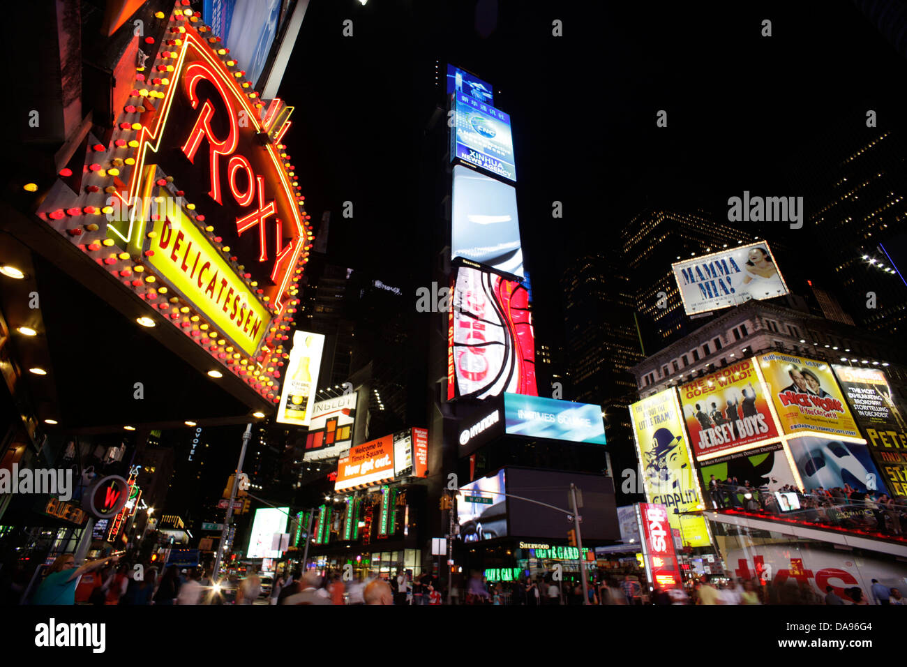 ROXY DELI SIGN TIMES SQUARE MIDTOWN MANHATTAN NEW YORK CITY USA Stock Photo Alamy