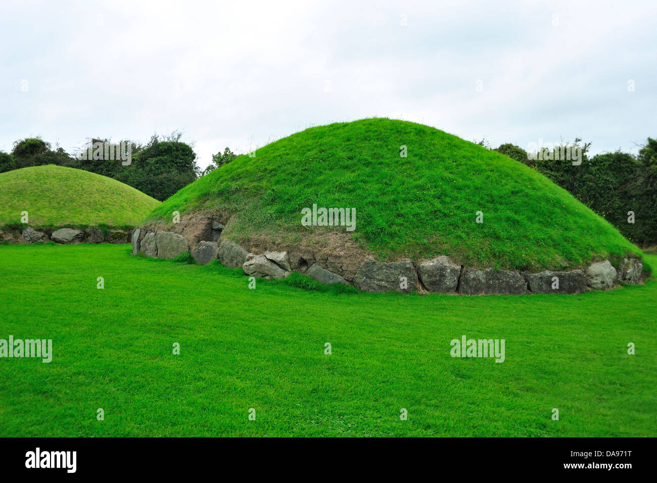 EU, Unesco, Archaeological Site, Archaeology, Boyne, Bru Na Boinne, Cnobha, County Meath, Donore, Europe, European Union, Histor Stock Photo