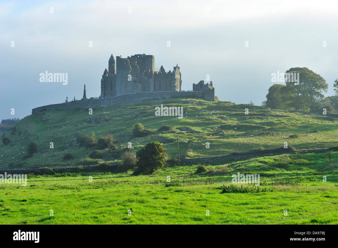 EU, ROI, Architecture, Cashel, Castle, County Tipperary, Europe, European Union, Exterior, Horizontal, Ireland, Irish, Limestone Stock Photo