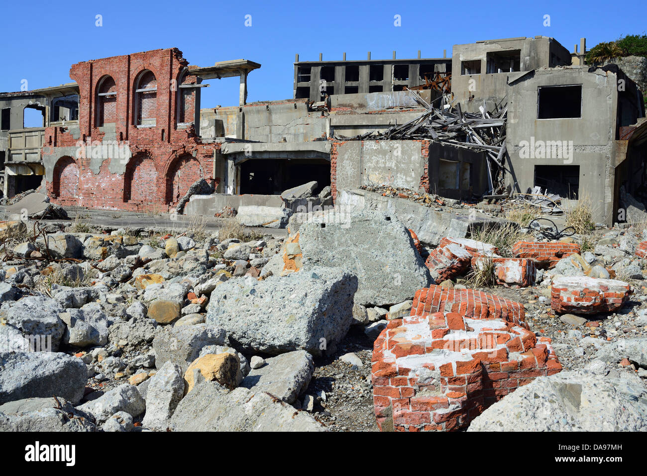 Unesco, Abandoned, Archaeological Site, Archaeology, Archeology, Architecture, Asia, Battleship Island, Coal Mining, Day, Daytim Stock Photo