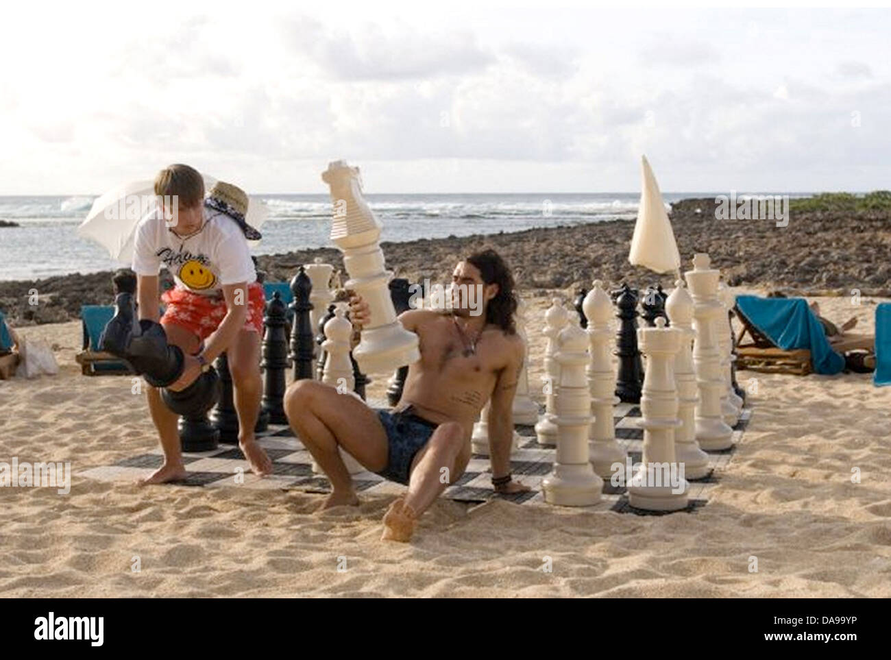 FORGETTING SARAH MARSHALL 2011 Universal Pictures film with Russell Brand at right Stock Photo