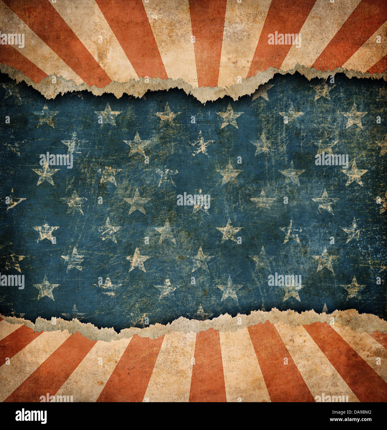 Ripped american flag hi-res stock photography and images - Alamy