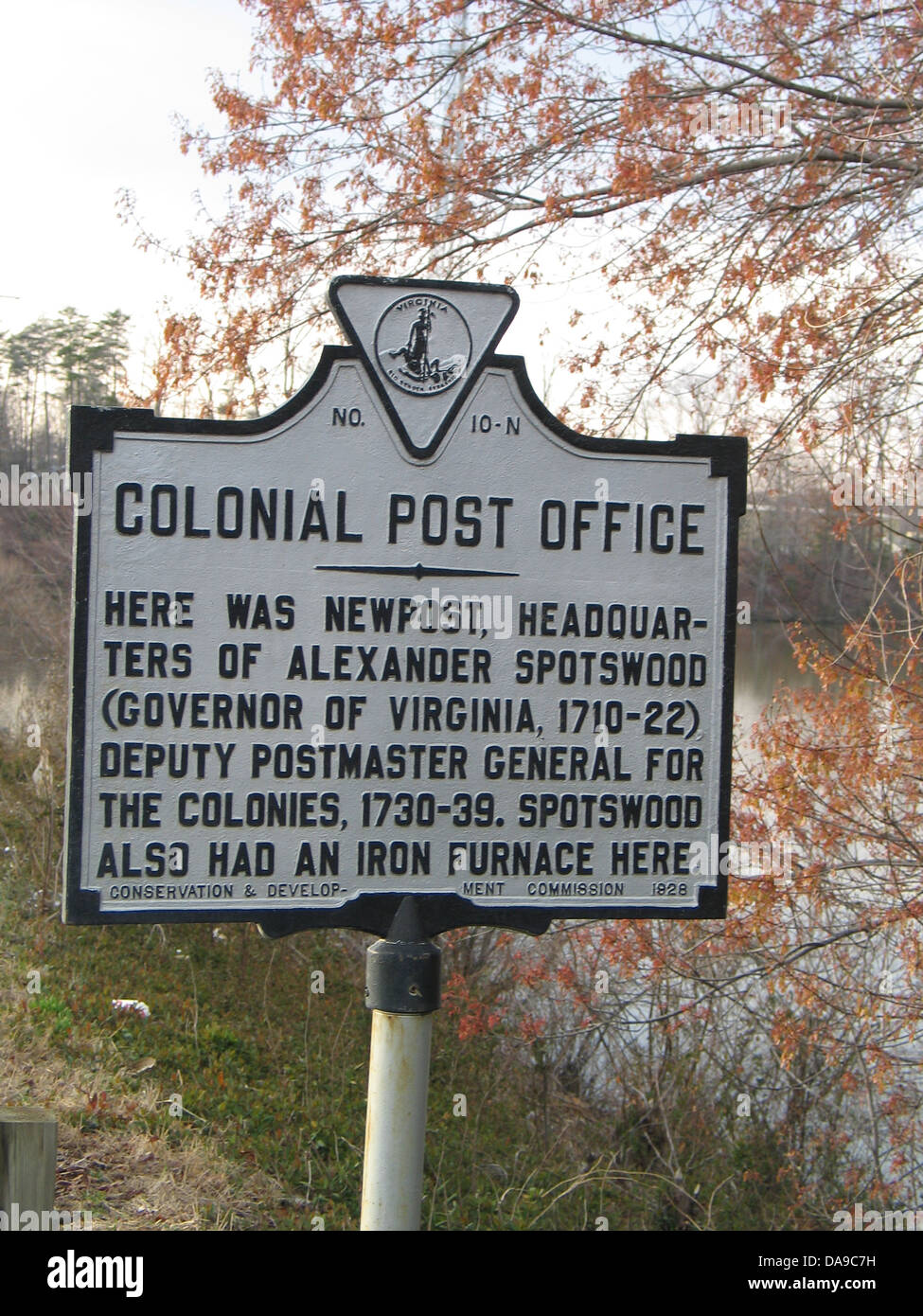 COLONIAL POST OFFICE Here was Newpost, headquarters of Alexander