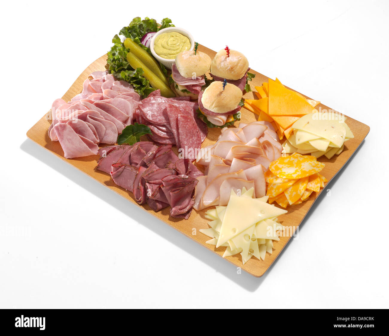 Cheese and ham tray Stock Photo Alamy