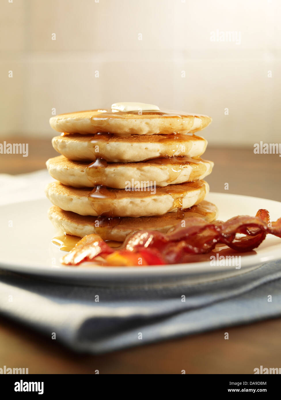 Breakfast pancakes Stock Photo