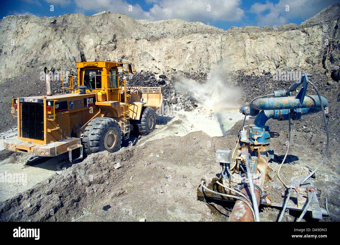 English China Clay works at a quarry in Devon, UK Stock Photo Alamy
