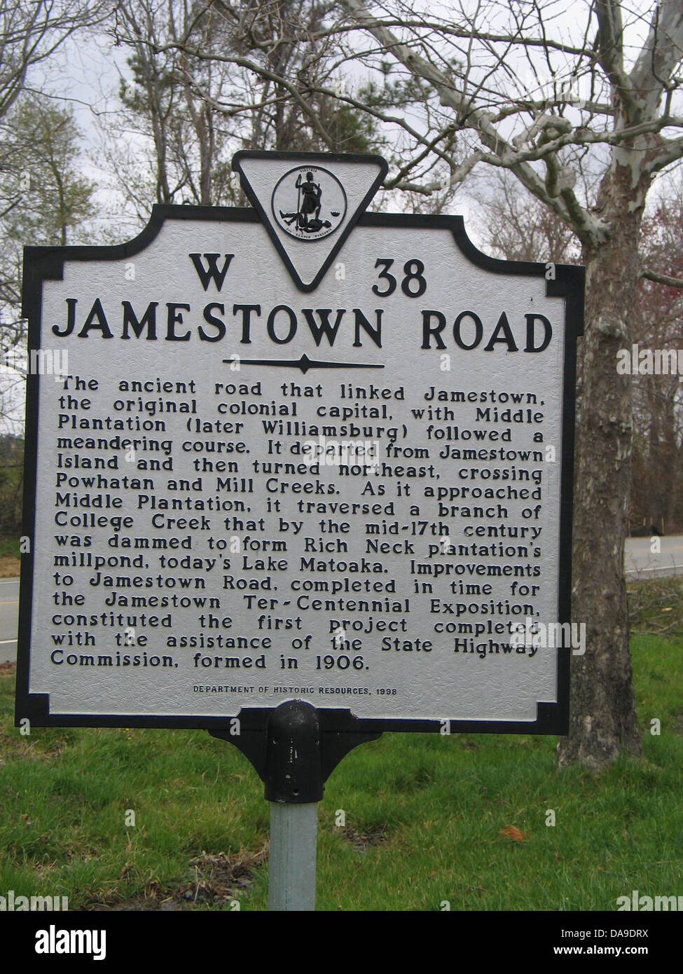 JAMESTOWN ROAD The ancient road that linked Jamestown, the original