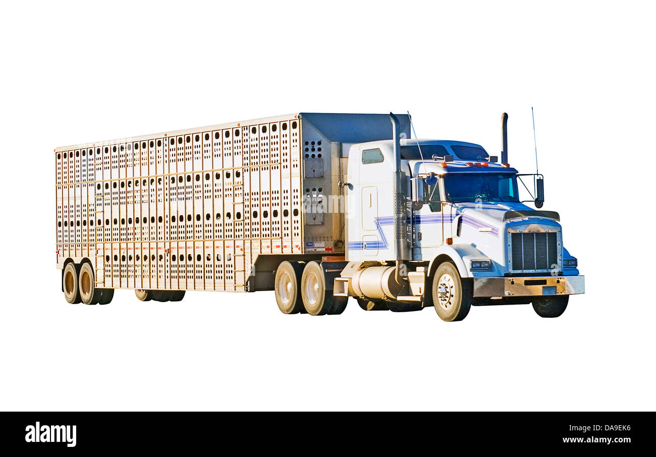 Truck with trailer united states Cut Out Stock Images & Pictures - Alamy