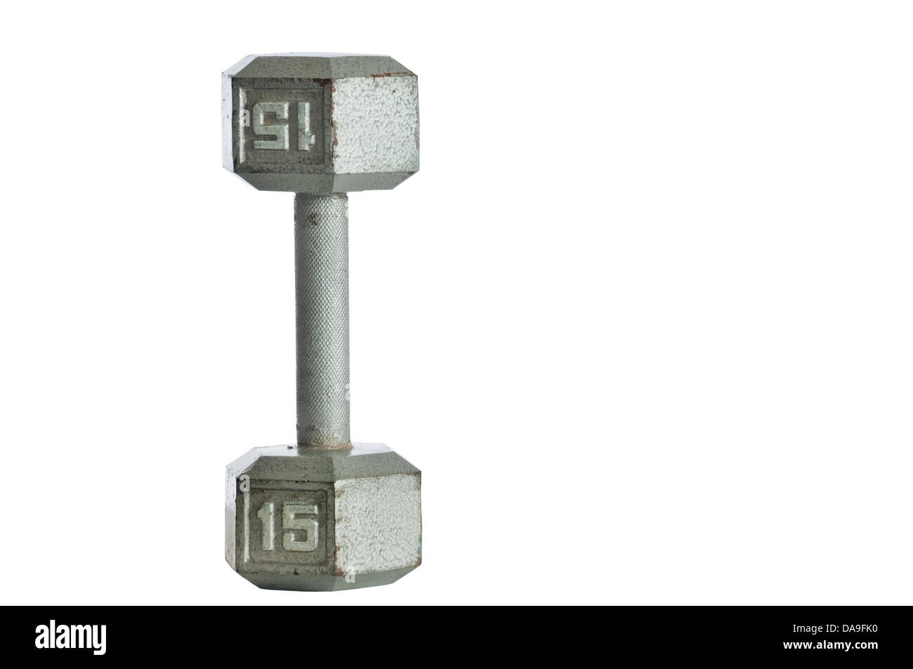 Hand weights or barbells for working out arm muscles Stock Photo Alamy