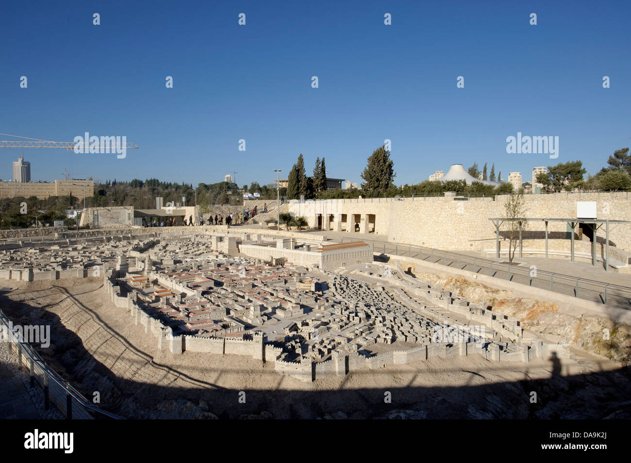 Israel, Israel museum, Jerusalem, model, copy, reproduction, Middle East, Near East, miniature, town, city, Stock Photo