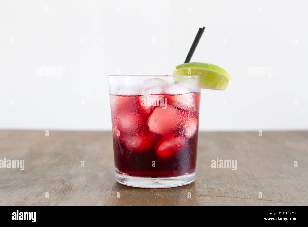 A cocktail made with vodka and pomegranate juice Stock Photo Alamy
