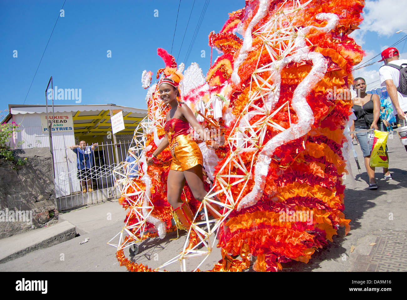 Roseau, Dominica. Carnival Stock Photo