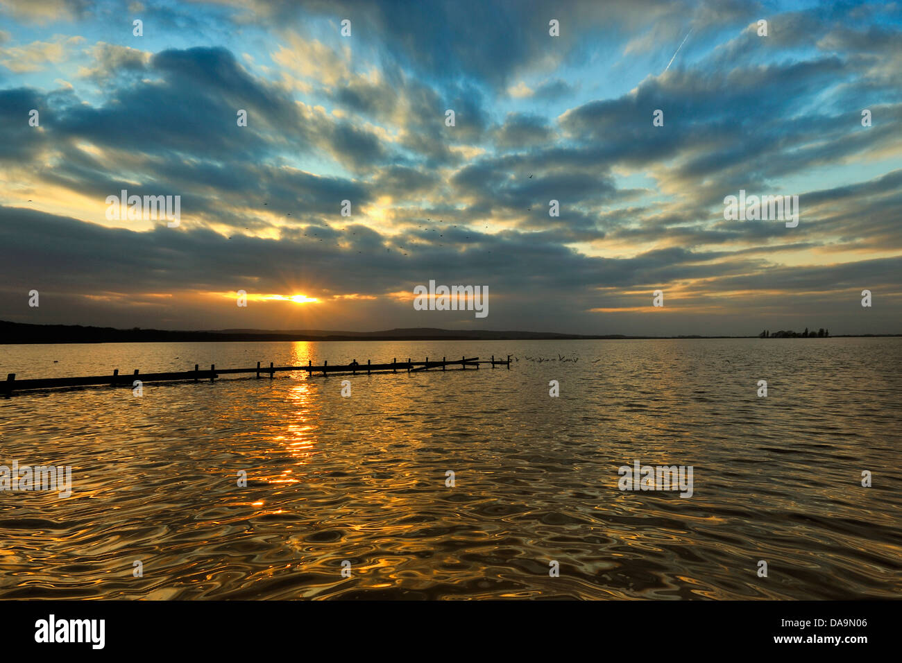 Sunset at Steinhuder lake,Steinhude am Meer,Germany Stock Photo - Alamy