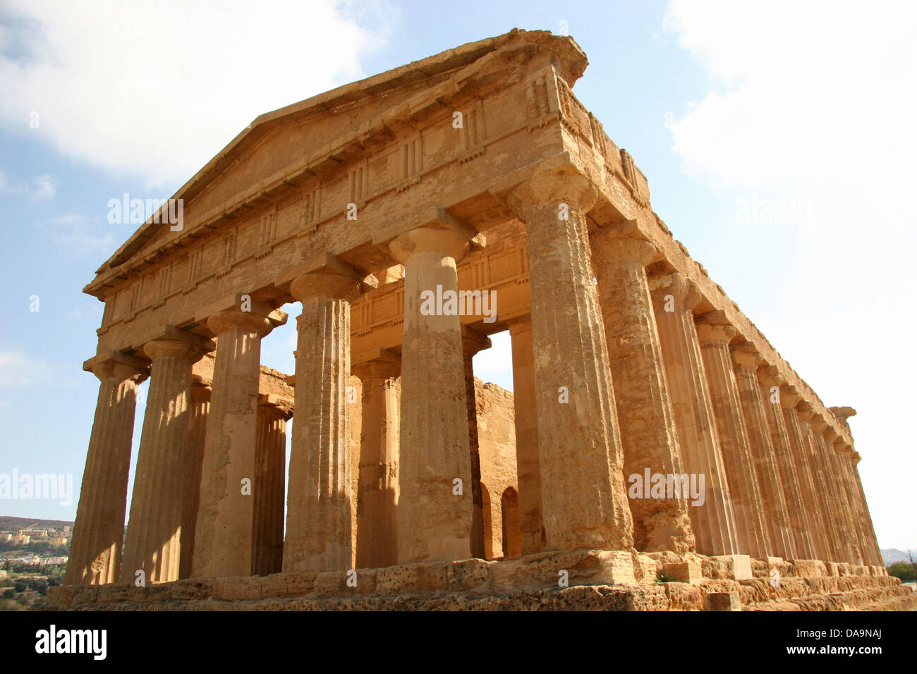 Italy, Europe, Sicily, Agrigento, Greek temple, antiquity, archeology, temple, antiquity, archeology, columns, Concordia Stock Photo