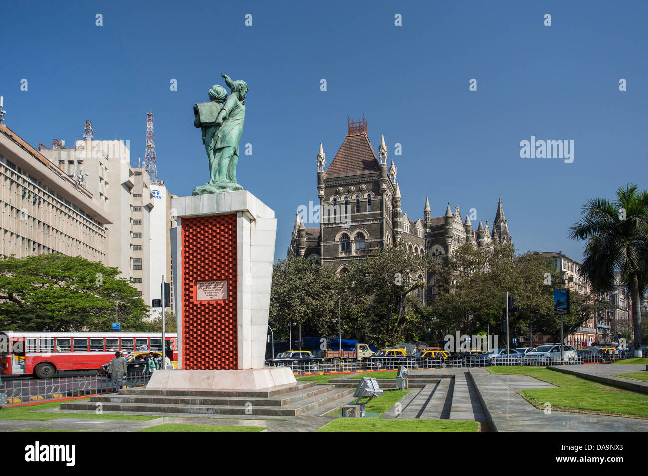 India, South India, Asia, Maharashtra, Mumbai, Bombay, City, Colaba, District, Hutatma Square, High Court, Building, Building, c Stock Photo