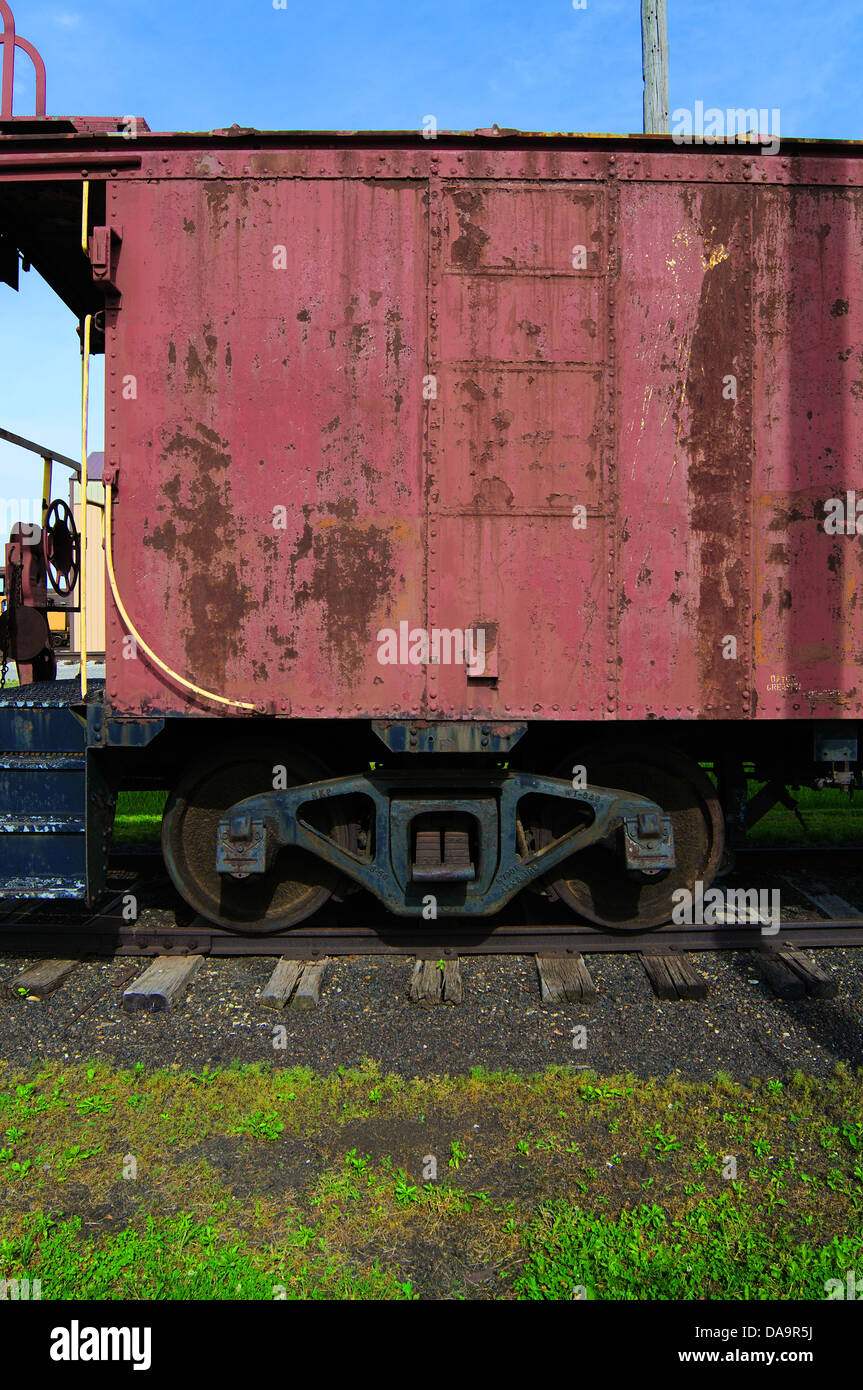 Old railroad boxcar Stock Photo Alamy