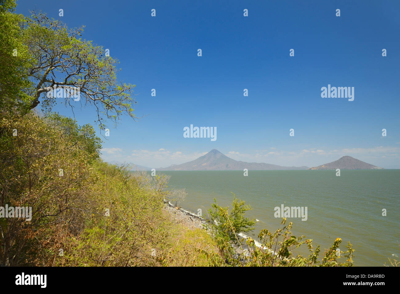 Central America, Nicaragua, managua, lake, momotombo, volcano, nature Stock Photo