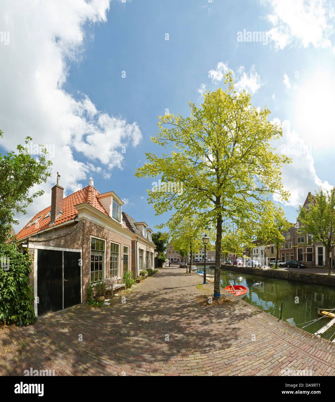 Netherlands, Holland, Europe, Hoorn, Houses, canal, city, village