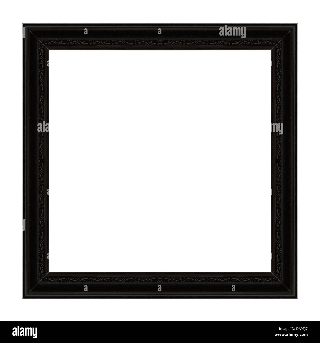 Ancient wooden frame isolated on white background Stock Photo - Alamy