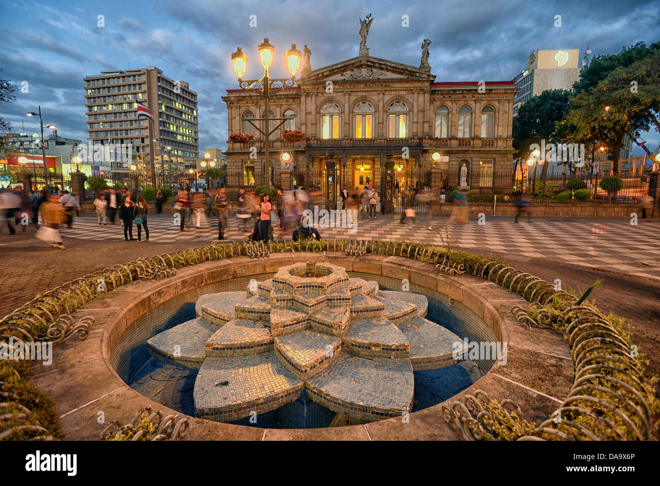 Central America, Costa Rica, San Jose, centro, city, center, teatro, theatre, building, architecture, neo classical, San Jose, Stock Photo